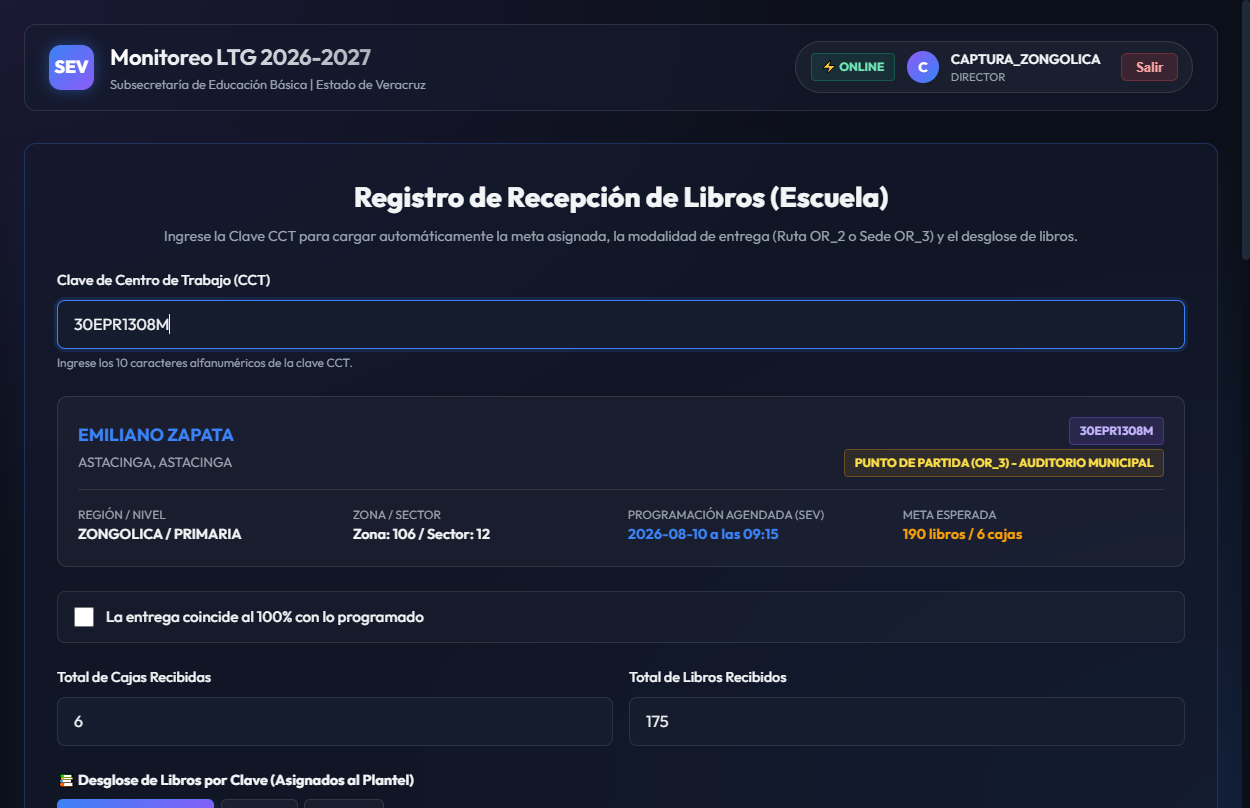 Modal de Auditoría de Entrega