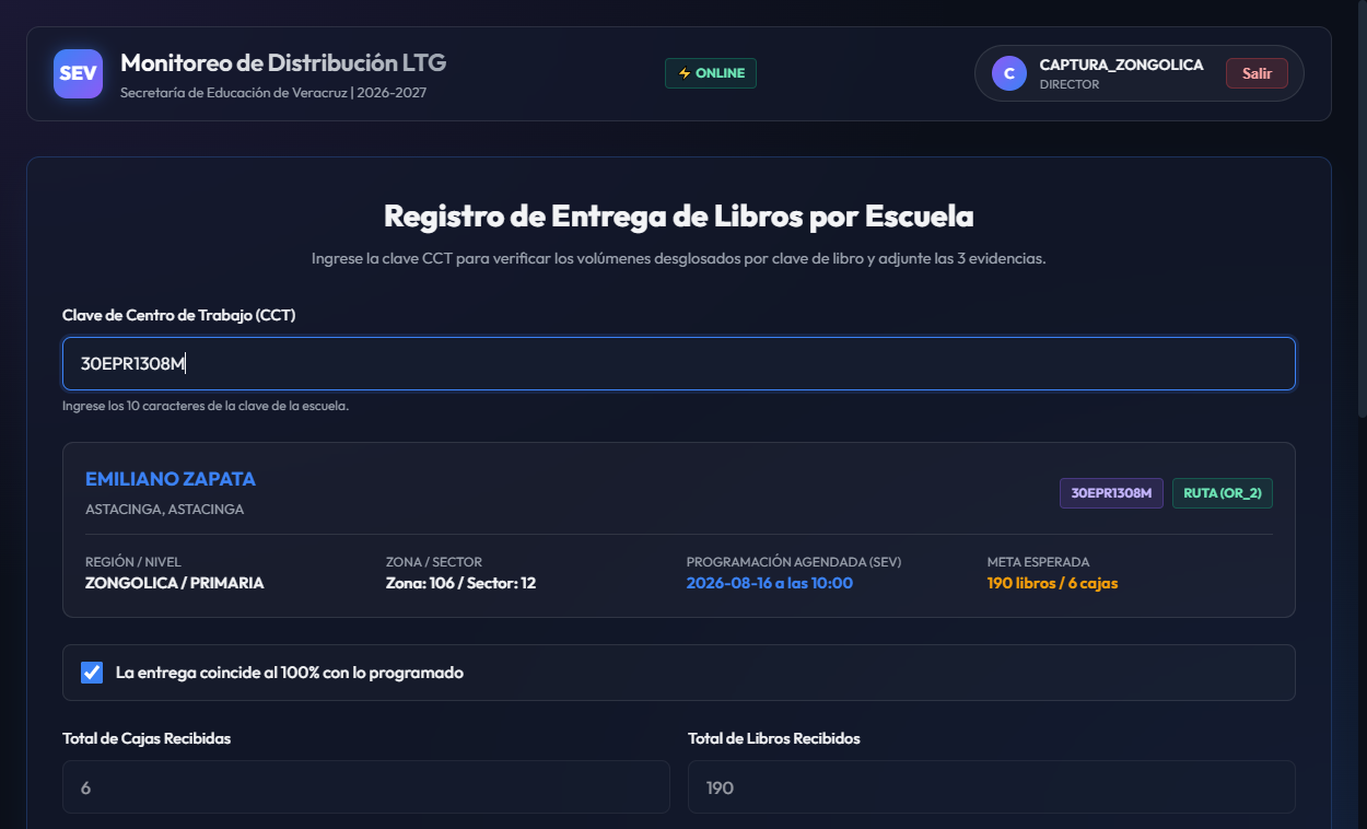 Formulario en modo Offline con Banner de Bóveda